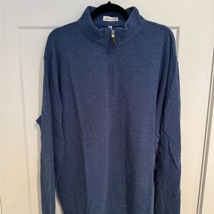 Peter Millar Navy Zip-Up Sweater